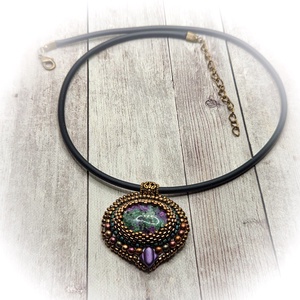 Rubin-zoizot nyaklánc, Ékszer, Nyaklánc, Medálos nyaklánc, Ékszerkészítés, MESKA