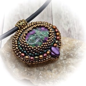 Rubin-zoizot nyaklánc - ékszer - nyaklánc - medálos nyaklánc - Meska.hu