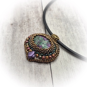 Rubin-zoizot nyaklánc - ékszer - nyaklánc - medálos nyaklánc - Meska.hu