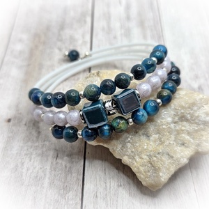 Tigrisszem karperec, Ékszer, Karkötő, Széles karkötő, Ékszerkészítés, MESKA