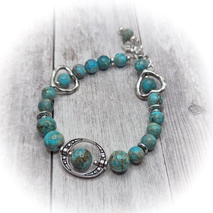 Jáspis karlánc, Ékszer, Karkötő, Ásványkarkötő, Ékszerkészítés, MESKA