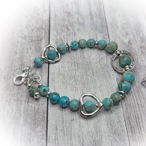 Jáspis karlánc - ékszer - karkötő - ásványkarkötő - Meska.hu