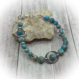 Jáspis karlánc - ékszer - karkötő - ásványkarkötő - Meska.hu