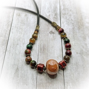 Tigirisszem nyaklánc - ékszer - nyaklánc - gyöngyös nyaklánc - Meska.hu