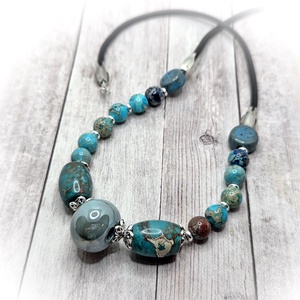 Jáspis nyaklánc - Meska.hu