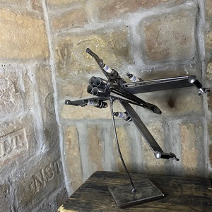 STAR WARS X-szárnyú vadászgép fémből - művészet - szobor - fém - Meska.hu