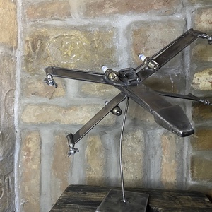 STAR WARS X-szárnyú vadászgép fémből - művészet - szobor - fém - Meska.hu