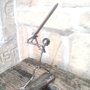 Fém harcos-karddal - otthon & életmód - dekoráció - dísztárgy - Meska.hu