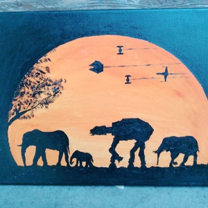 Star Wars akrillfestmény - Meska.hu