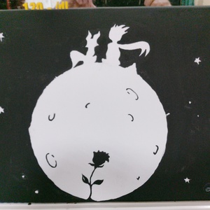 Kis herceg akrillfestmény  - művészet - festmény - akril - Meska.hu