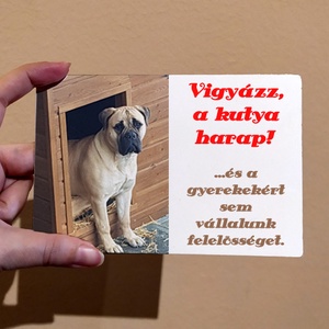 Egyedi kutyás tábla - otthon & életmód - dekoráció - ajtó- és ablak dekoráció - ajtótábla - Meska.hu