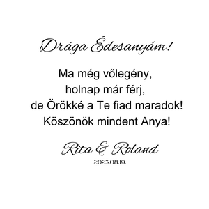 Szülőköszöntő - esküvő - emlék & ajándék - szülőköszöntő ajándék - Meska.hu
