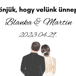 Pálinkás csatos üveg - esküvő - emlék & ajándék - köszönőajándék - Meska.hu