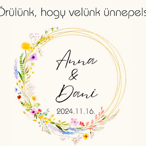 Pálinkás csatos üveg - esküvő - emlék & ajándék - köszönőajándék - Meska.hu