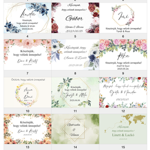 Pálinkás csatos üveg - esküvő - emlék & ajándék - köszönőajándék - Meska.hu