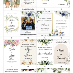 Pálinkás üveg - esküvő - emlék & ajándék - köszönőajándék - Meska.hu