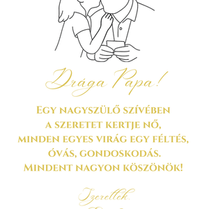 Szülőköszöntő / Nagypapa köszöntő - esküvő - emlék & ajándék - szülőköszöntő ajándék - Meska.hu
