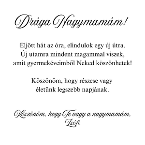 Szülőköszöntő / Nagymama köszöntő ajándék - esküvő - emlék & ajándék - szülőköszöntő ajándék - Meska.hu