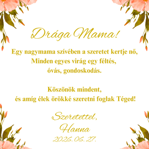 Szülőköszöntő / Nagymama köszöntő - esküvő - emlék & ajándék - szülőköszöntő ajándék - Meska.hu