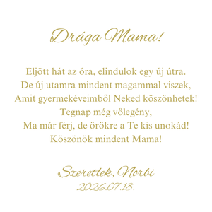 Szülőköszöntő / Nagymama köszöntő - esküvő - emlék & ajándék - szülőköszöntő ajándék - Meska.hu