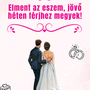 Lánybúcsú szórólap játékhoz - esküvő - lánybúcsú - Meska.hu