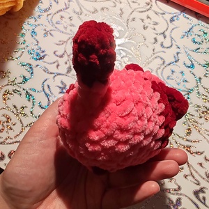 Csöppnyi horgolt cica - 8,5 cm-es Valentin-napi Amigurumi Ajándék vagy Dekoráció - játék & sport - plüssállat & játékfigura - cica - Meska.hu