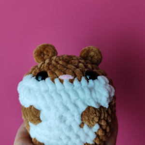 Hörcsög horgolt amigurumi barna fehér ajándék játék felnőtt gyerek, Játék & Sport, Plüssállat & Játékfigura, Más figura, Horgolás, MESKA