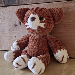 Amigurumi cica - játék & sport - plüssállat & játékfigura - cica - Meska.hu