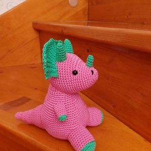 Trixie, a triceratops - játék & sport - plüssállat & játékfigura - plüss dínók - Meska.hu