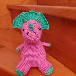 Trixie, a triceratops - játék & sport - plüssállat & játékfigura - plüss dínók - Meska.hu