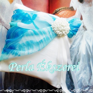 Kékselyem gyöngydísszes gyűrűpárna - esküvő - kiegészítők - gyűrűtartó & gyűrűpárna - Meska.hu Kékselyem gyöngydísszes gyűrűpárna - esküvő - kiegészítők - gyűrűtartó & gyűrűpárna - Meska.hu