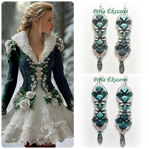 Diána fülbevaló - Meska.hu