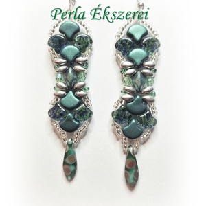 Diána fülbevaló - ékszer - fülbevaló - lógó fülbevaló - Meska.hu