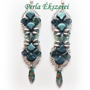 Diána fülbevaló - ékszer - fülbevaló - lógó fülbevaló - Meska.hu