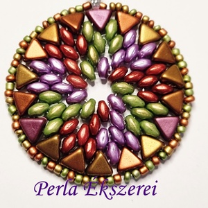 Mandala mintás medál - ékszer - nyaklánc - medál - Meska.hu