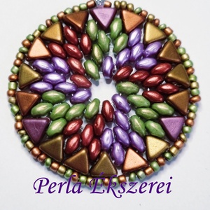 Mandala mintás medál - ékszer - nyaklánc - medál - Meska.hu