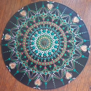 Mandala  fa szív mintával, Otthon & Életmód, Dekoráció, Spiritualitás, Mandala, Festett tárgyak, MESKA