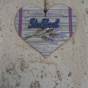 Szív alakú fa üdvözlő tábla, Otthon & Életmód, Dekoráció, Ajtó- és ablak dekoráció, Ajtótábla, Decoupage, transzfer és szalvétatechnika, MESKA