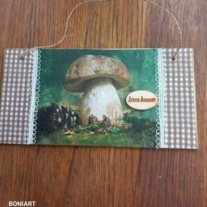 Gombás ajtódísz - Meska.hu