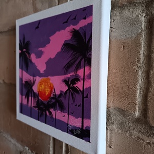 Karibi hangulat - művészet - festmény - akril - Meska.hu