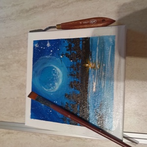 Tábortűz a tónál - Meska.hu