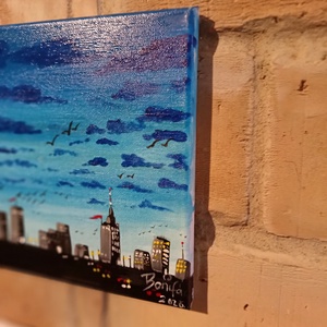 Metropolis  - művészet - festmény - akril - Meska.hu