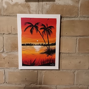 Karibi tengeralattjáró - művészet - festmény - akril - Meska.hu