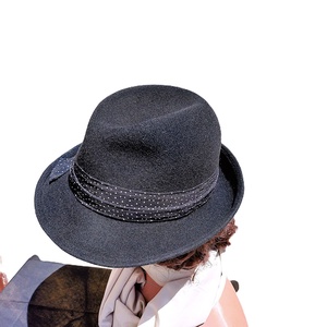 Trilby kalap / női kis szélű/ fekete gyapjú  - ruha & divat - sál, sapka, kendő - kalap - Meska.hu