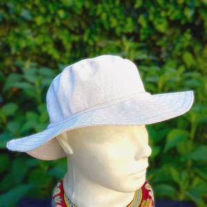 Szafari kalap - varrott / unisex/ felnőtt,gyerek / homokszínű - Meska.hu