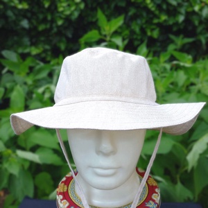 Szafari kalap - varrott / unisex/ felnőtt,gyerek / homokszínű, Ruha & Divat, Sál, Sapka, Kendő, Kalap, Varrás, MESKA
