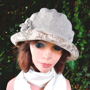 DETTI - vintage nyári kalap / kombinált / beige tóusú - Meska.hu