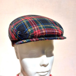 Golf sapka / őszi � téli / uisex / skót kockás gyapjú tweed szövet - Meska.hu