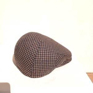 Golf sapka / őszi - téli / férfi / barnás kockás gyapjú tweed szövet - ruha & divat - sál, sapka, kendő - sapka - Meska.hu