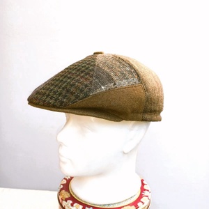 Design golf sapka / férfi / téli � lasnis / khaki tónusú gyapjúszövet - ruha & divat - sál, sapka, kendő - sapka - Meska.hu